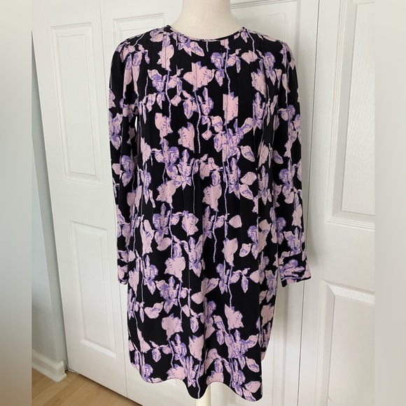 Diane von Furstenburg Joyce Silk Shift Floral Dress Size Small - Picture 4 of 8
